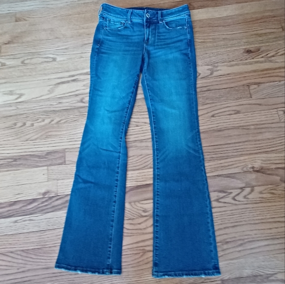 EUC American Eagle Super Stretch Kick Boot Jeans - Women's Size 10 Long - Picture 4 of 7